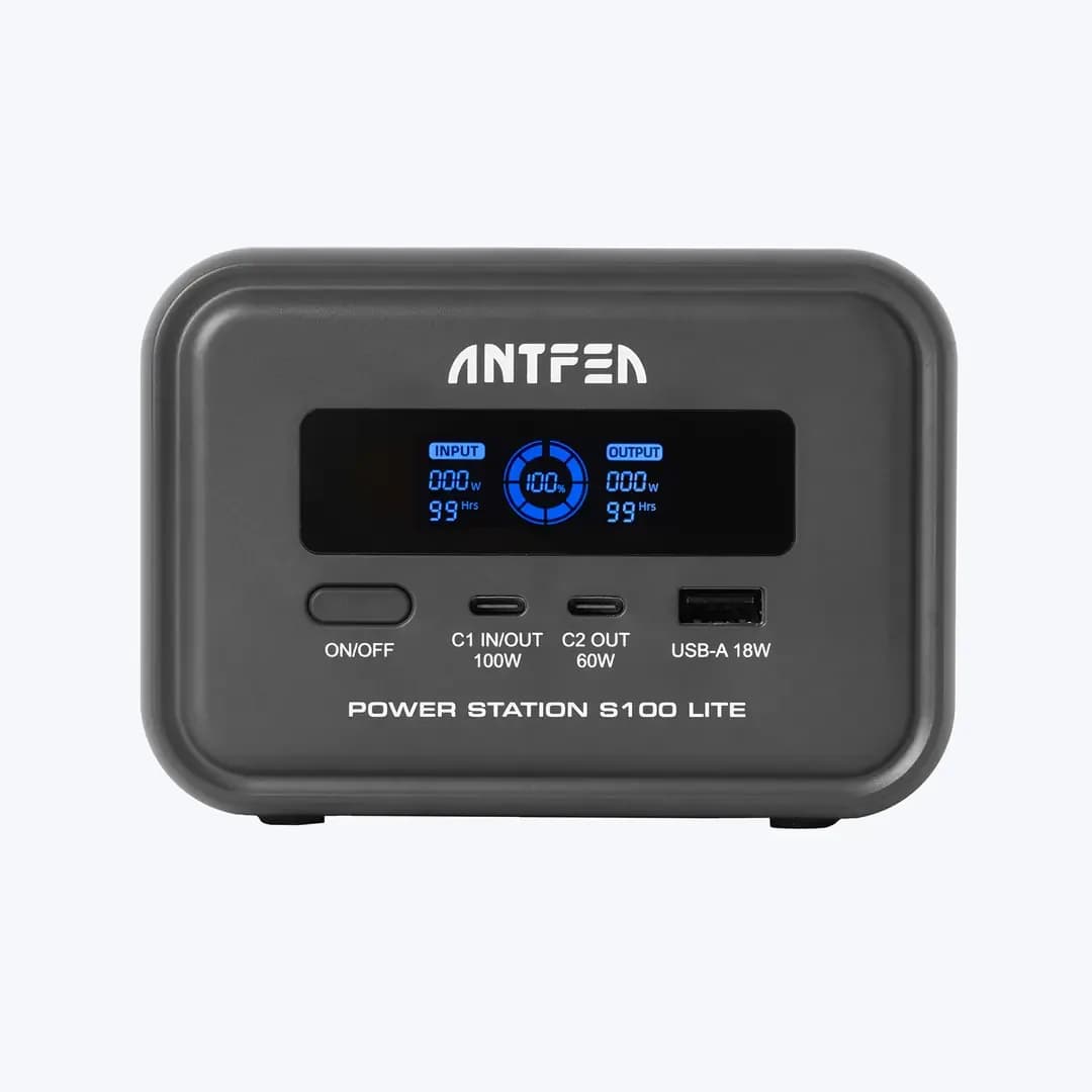 ANTFEA S100 Lite Taşınabilir Güç Sistemi 99W Güneş Paneli Uyumlu