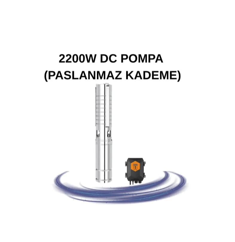 2200W DC POMPA (PASLANMAZ KADEME)
