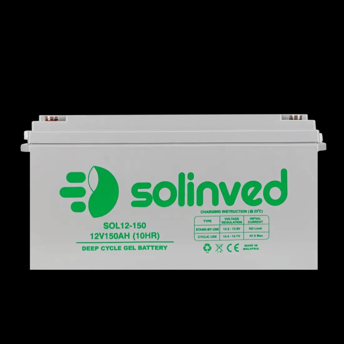 Solinved 12 V 150Ah Jel Akü