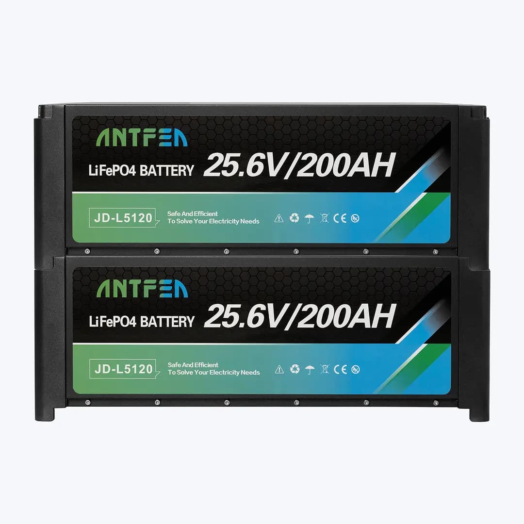 ANTFEA L5120 25.6V 200Ah İstiflenebilir Lityum Akü LiFePo4 2 Adet - 10.24 kWh