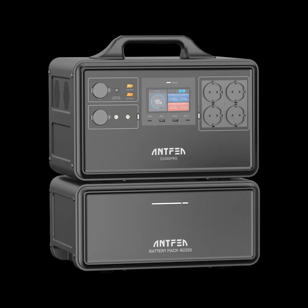 ANTFEA S2200Pro Taşınabilir Güç Sistemi & B2200F Backup Batarya 4400Wh
