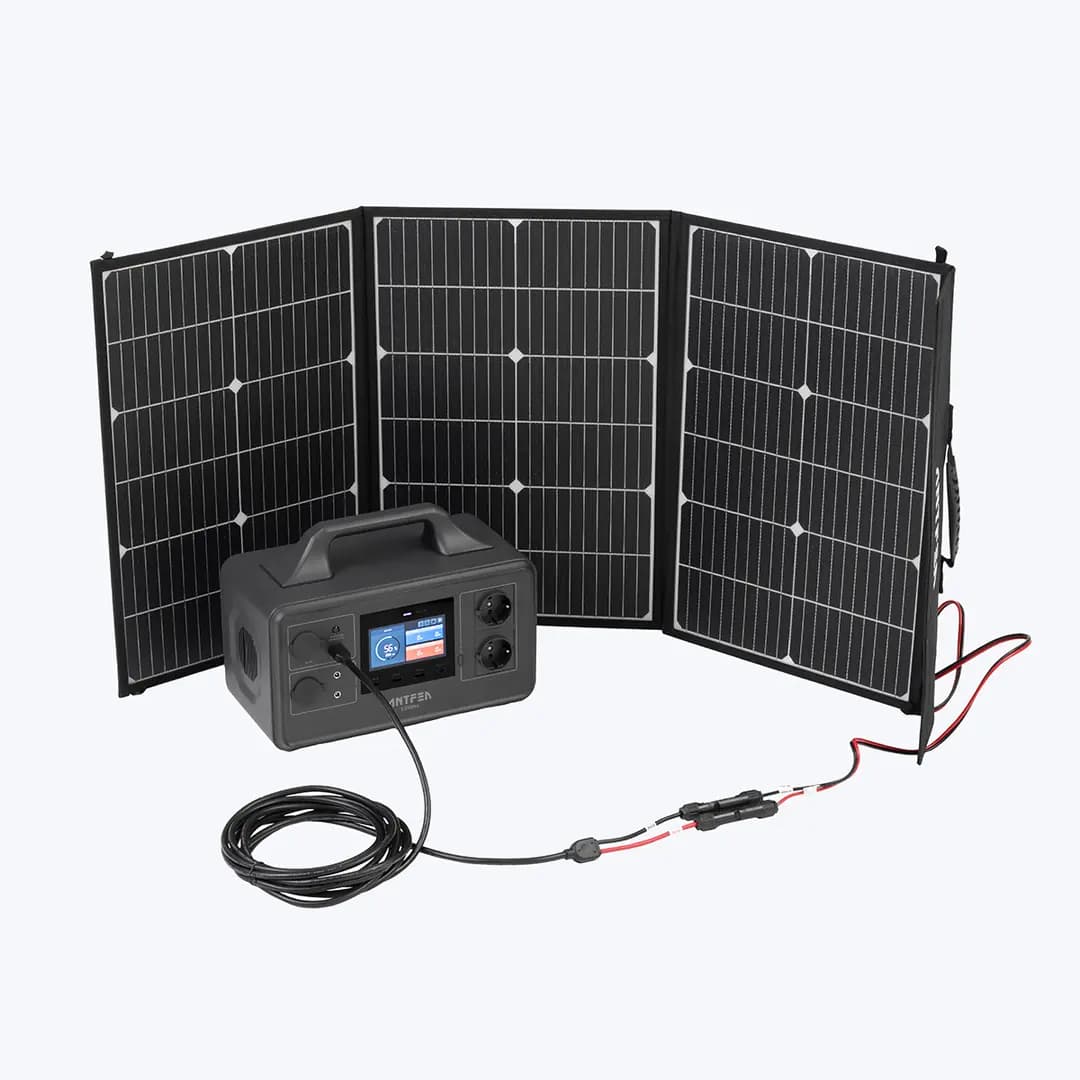 ANTFEA S500Pro Taşınabilir Güç Sistemi 500W + 100W Taşınabilir Güneş Paneli + Bağlantı Kablosu 3M