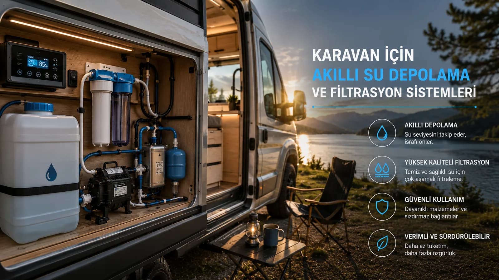 Karavan İçin Akıllı Su Depolama ve Filtrasyon Sistemleri