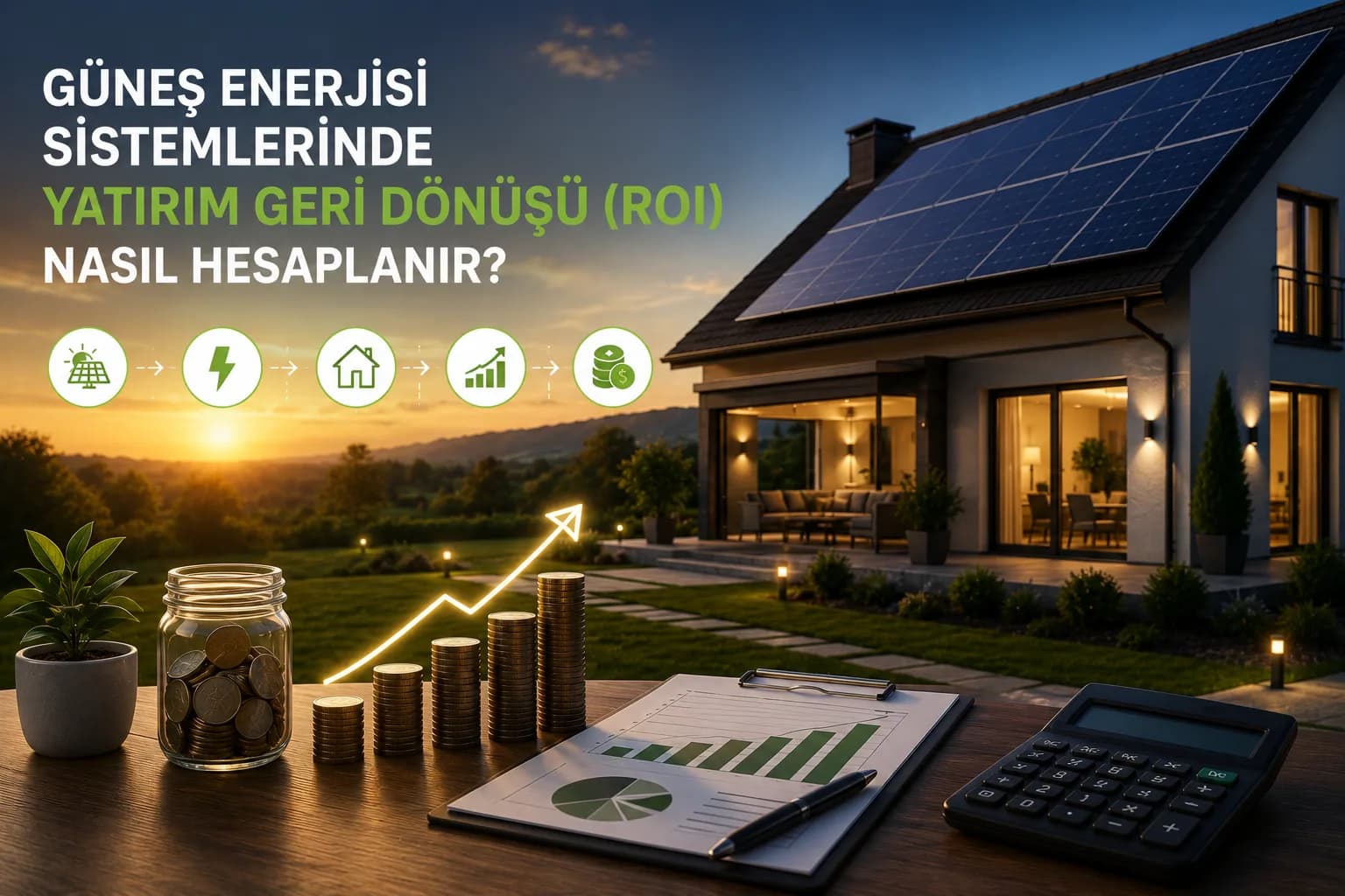 Güneş Enerjisi Sistemlerinde Yatırım Geri Dönüşü (ROI) Nasıl Hesaplanır?